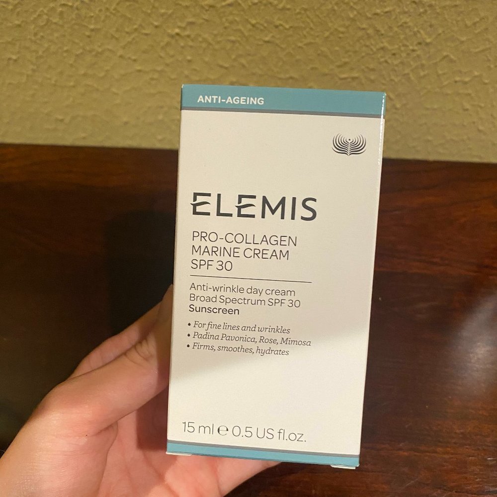 NEW Elemis Pro-Collagen Marine Cream Facial Moisturizer, SPF 30, 15 mL